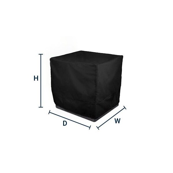 Eevelle Meridian Corner Sectional Chair Cover, Black, 34 in L x 34 in W x 30 in H MDCSC-BLK - main